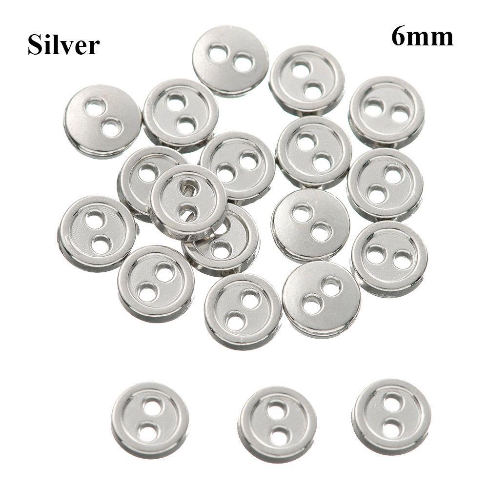 Two Holes Accessories Mini Metal Buttons Clothing Sewing Craft DIY Doll Clothes Dolls Strap Buckles