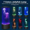 LED Mini Jellyfish Light USB Rainbow Color Changing Ambient Light Creative Exquisite Night Light Silent Desktop Decoration Light