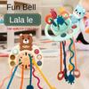 Baby Pumping Music Baby Finger Animal Lala Music Puzzle Can Bite and Grasp Training Early Education Toys 1 To 3 Years Old