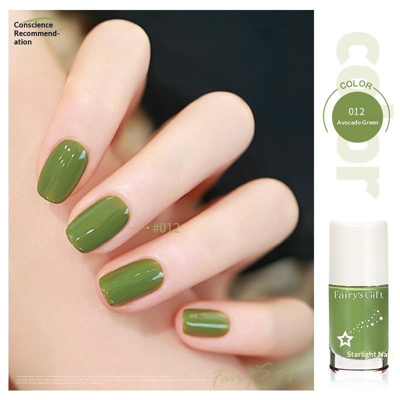 No-bake, Non-peelable, Long-lasting, Quick-drying, Waterproof, Colorfast, Oil-proof, and Waterproof Nail Polish.