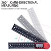 2-in-1 Digital Angle Meter Inclinometer Digital Angle Ruler Electronic Goniometer Protractor Angle Finder Measuring Tool