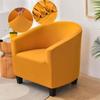 Solid Color Club Sofa Cover Relax Stretch Tub Chair Cover Single Seater Couch Slipcover for Living Room Elastic Armchair Covers