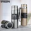 Термос большой емкости 800 мл/1000 мл Термосы Портативный термос из нержавеющей стали Бутылка для воды Дорожная чайная кружка Офисный термос