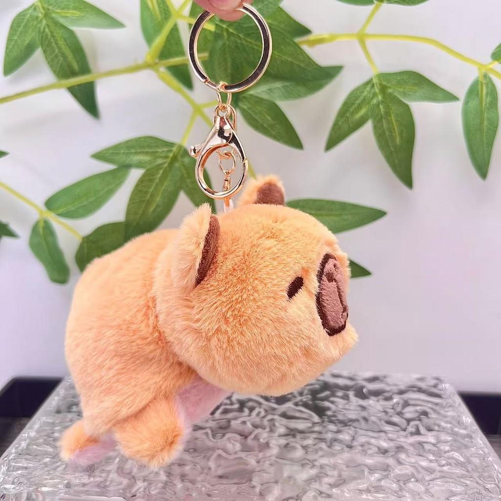 Flip Unique Water Capybara Plush Toy Cute Animal Keychain Soft Short Design Plush