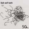 Authentic Barbless Wolf Fang Fish Hooks: Enhanced for Carp Fishing Competitions