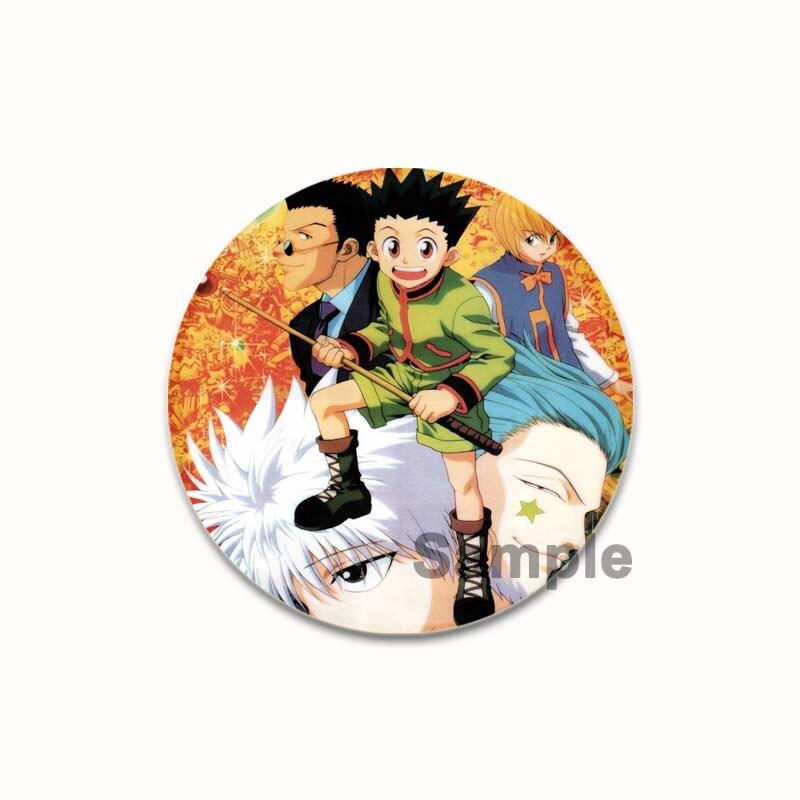 58mm Anime Hunter X Hunter Brooches Cartoon Cosplay Badges for Backpack Clothes Fashion Jewelry Accessories Manga Icon Pin Decor