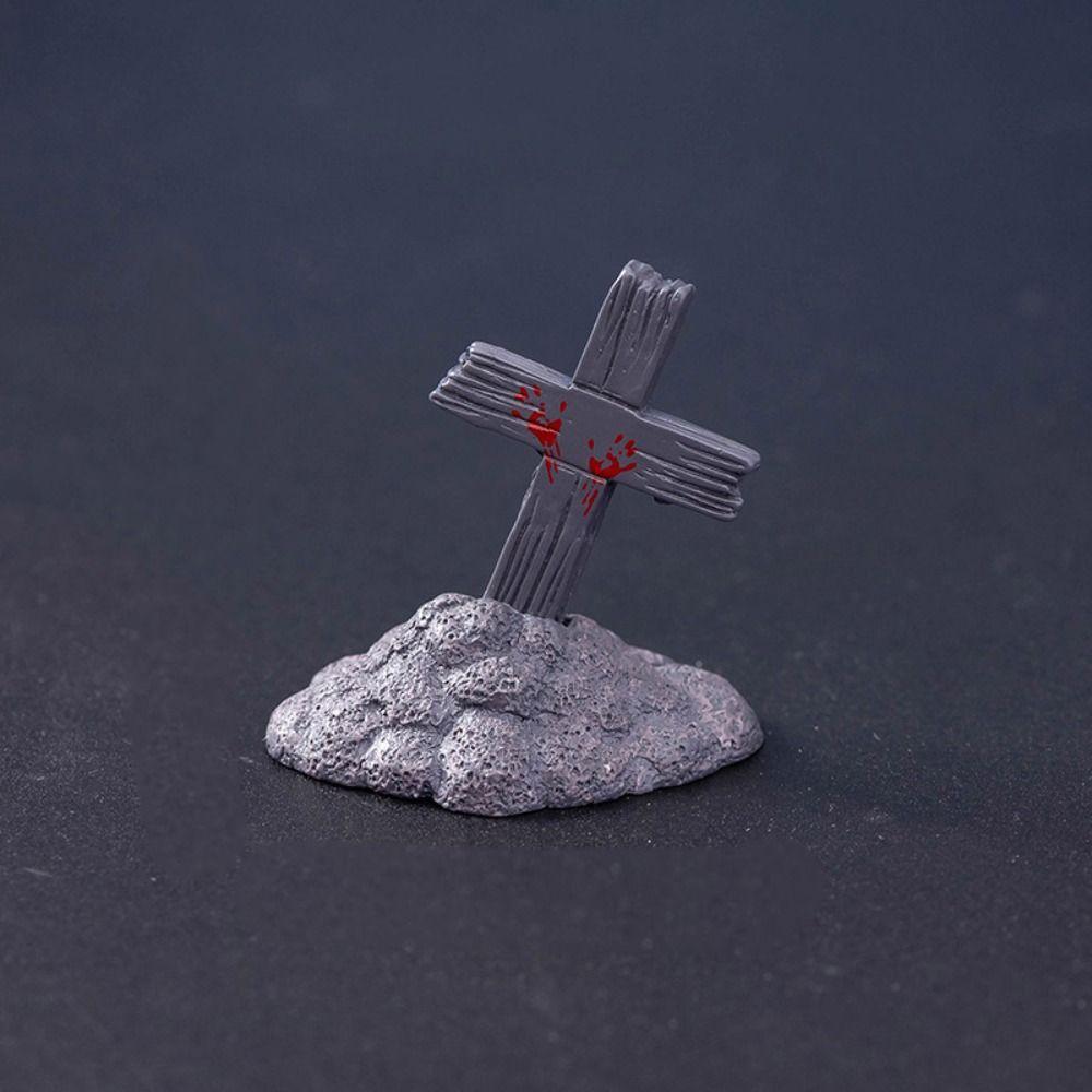 Coffin House Chair Halloween Miniature Figurine Bone Skull Desktop Knick-knack  Festival Supplies