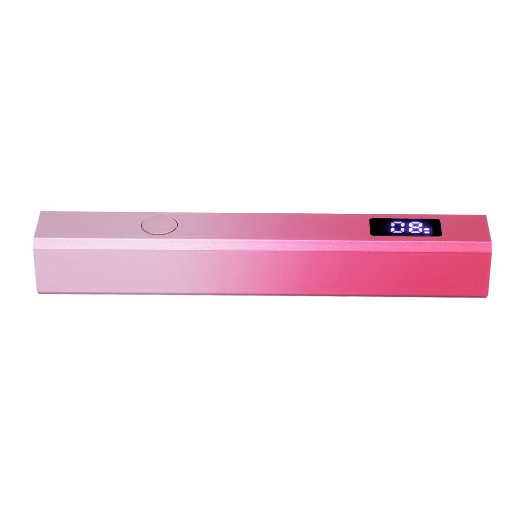 Handheld Nail Lamp LCD Display 3W 2 Timer 395 405nm Rechargeable Aluminum Alloy Housing UV Nail Ligh