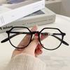Glasses Frame TR90 Big Face Thin Glasses Frame Women Can Be Equipped with Myopia Special-shaped Glasses Frame Anti-blue Light