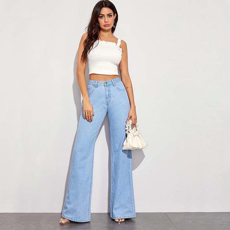 High Waist Wide-Leg Jeans for Women: Spring/Autumn Loose Fit, Slimming for Pear-Shaped Figures, 2025 Collection