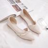2025 New Fashionable Exquisite Women's Flat Shoes Trendy Versatile Casual Shoes Pointed Flat Bottom Temperament Single Shoes