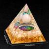 Pyramid Gravel Ornaments Natural Stone Chakra Pyramid Decorative Ornament Home Handicrafts Spiritual Jewelry