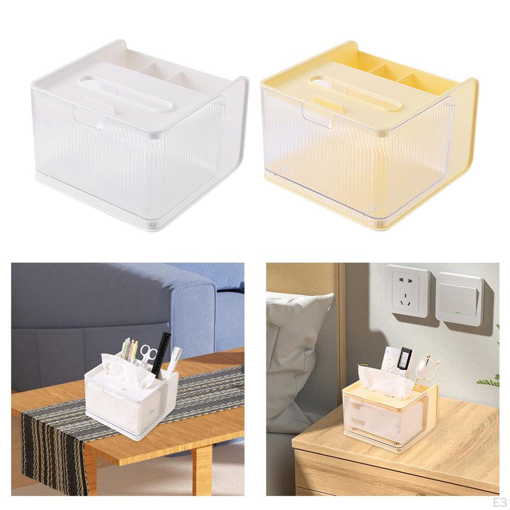 Compact Tissue Storage Box for Home and Office Organization