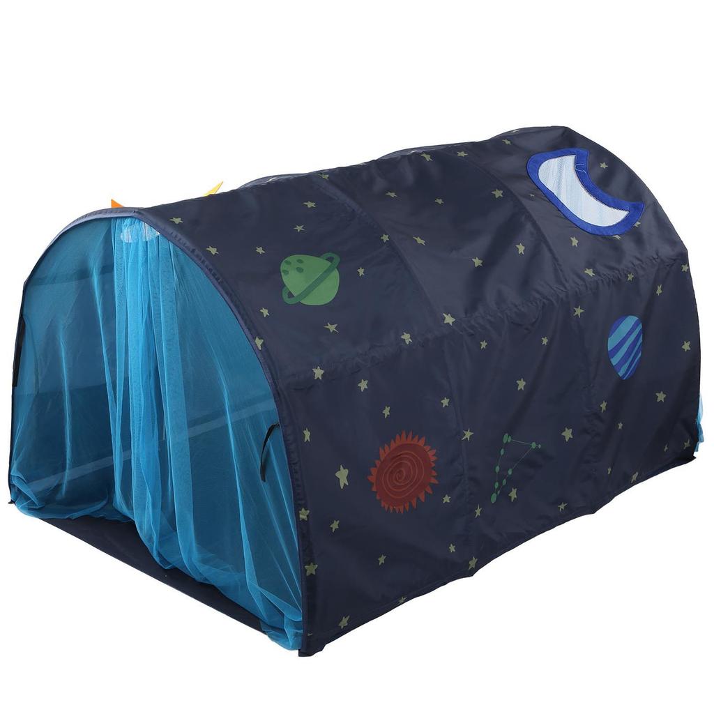 Portable Baby Tunnel Tent Children"s Bed Tent Crawling Tunnel Boys Girls Game House ToysBlue with