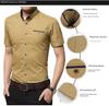 Men's Slim Fit White Short Sleeve Business Casual T-Shirt
