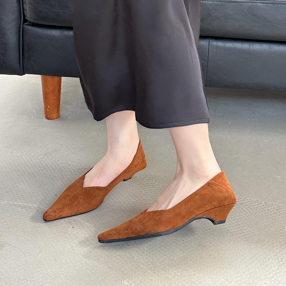 Fashion Bailamos 2024 Autumn Pointed Toe Women Sexy Shallow Slip On Pumps Shoes Fashion Thin High Heel Ladies Elegant Dress Boat Shoes