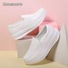 Fashion Comemore Sneakers Women Nurse White Shoes Comfortable Walking Shoes Breathable Female Flats Footwear Platform Slip-On Loafers 42