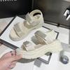 Fashion Women's Luxury Trendy Sandals Summer Sports Shoes 2024 New Thick Sole Cake Fashion Casual Beach Shoes