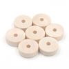15pcs 30x10mm Flat Round Rondelle Shape Natural Wood Loose Handcraft Big Hole Beads for DIY Crafts Woodcraft Jewelry Making Accessories