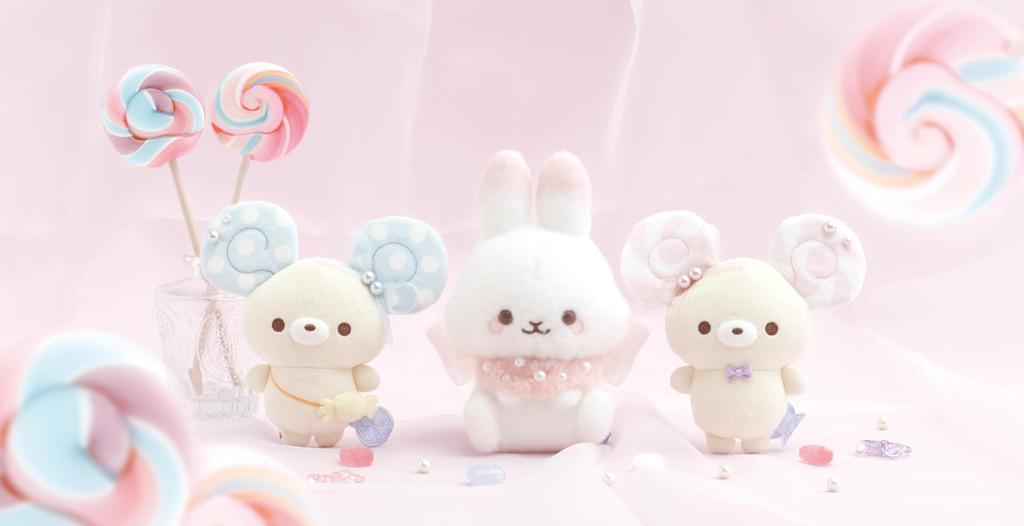 Sugar Cocomoo and Candy Plush H165 X W120 X D115mm San-X "Rory Pop's Day" Toy, MV32201,