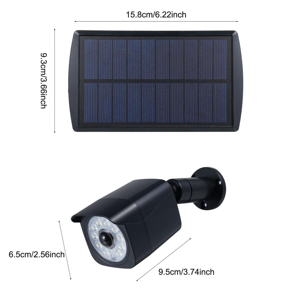 2 упаковки уличных датчиков движения, солнечные фонари, имитация охранного освещения, светодиодный прожектор