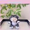 Cuddly Lucifer Cartoon Cat Plush Keychain Fun Gray Pink Brown Bag Pendant Charm