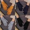 Winter Touch Screen Gloves Women Men Warm Stretch Knit Mittens Imitation Full Finger Guantes Female Crochet Thicken
