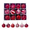 12pcs / Set 6Colors 6cm Christmas Ball Tree Decorated Diameter Christmas Ball Decorated Gift Pendant