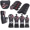Golf Head Cover Wood Cover Driver 440cc 460cc Cover Utility UT Cover Putter Cover For Mallet Pin Type Iron Cover Waterproof Shark Pattern Conversion