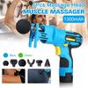 Percussion Massage Gun Handheld Deep Muscle Massager 4 Heads Chiropractic Adjusting Electric Relaxing Massager Impulse