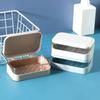 Bathroom Soap Dish With Lid Home Plastic Soap Box Keeps Soap Dry Soap Dish Travel Portable Soap Tray Dish Storage Soap Container