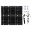 60W 18V Solar Panel IP65 Monocrystalline Dual USB 12V/5V DC Flexible Battery Charger for Car RV Boat