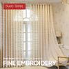 1PC Nuan Series Elegant 10-20% Shading Jacquard Soft Tulle Curtain for Living Room Bedroom Home Decoration