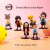 Demon Sleyer Action Figure Toys Kimetsu No Yaiba Figuras Kamado Tanjiro Nezuko Car DecorationDoll Model  Desk Ornament Kids Gift
