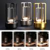 Portable Metal Table Lamp Touch Control Adjustable Dimmable Flicker Free