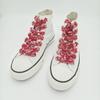 Tenglin Red Thick Plush Shoelaces for Winter - Perfect for Canvas & AJ White Shoes (1 Pair)