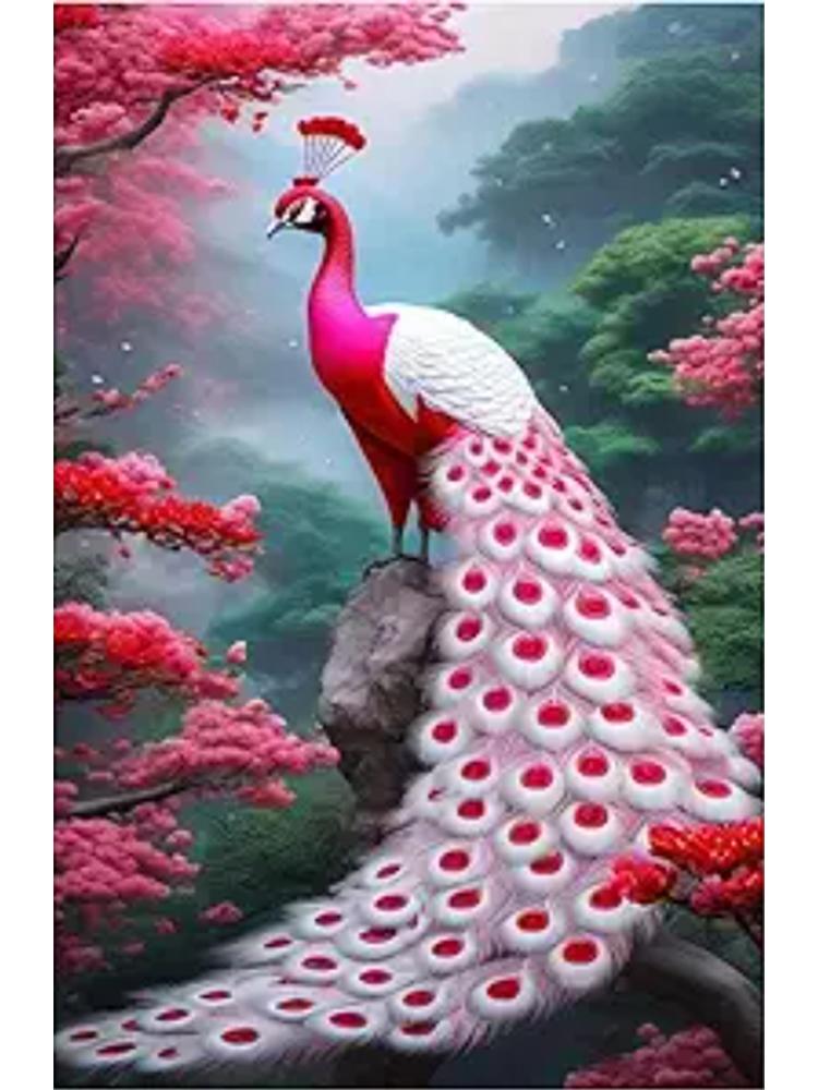 Full Diamond Painting New 2023 Fantasy Peacock Flowers Landscape DIY Mosaic Diamond Embroidery 5D Cross Stitch Birds Home Decor