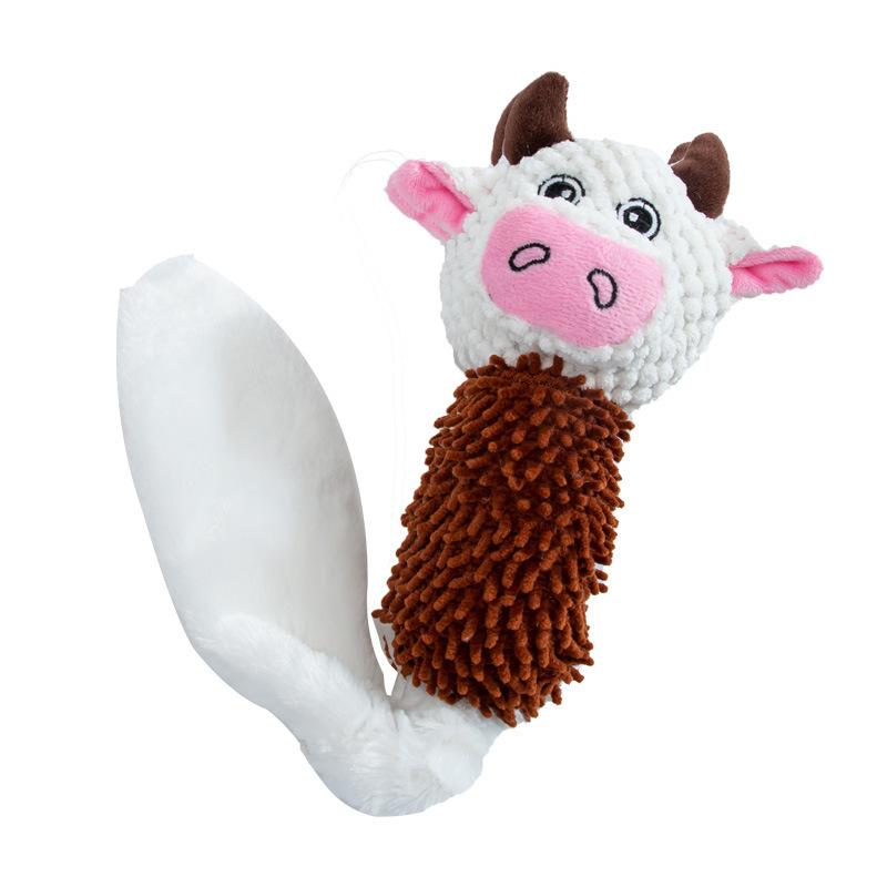 Dog Molar Cotton Rope Bite Resistance Training Medium and Small Dogs To Relieve Boredom and Accompany Cats To Vocalize Plush Toys Pet Toys