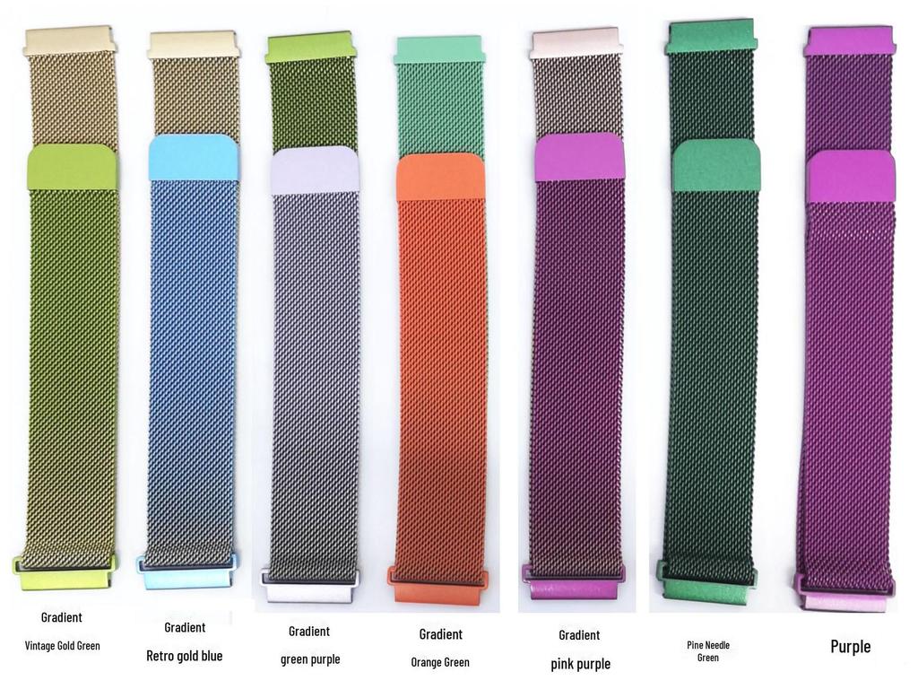 Milanese Stainless Steel Mesh Strap for Huawei GT3 & Samsung Watches, 20/22mm Universal Fit