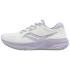 Puff Non-Slip Durable Low-Top Running Shoes Women Sneaker White Purple S18194-4