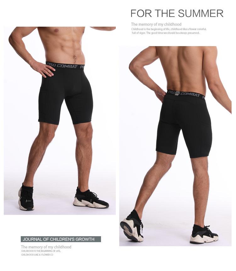 Struggle Source Fitness Running Training Shorts with Pockets - Sweat-Wicking, Quick-Drying, Elastic Tights