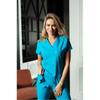 Two Piece Set Medical Scrubs Unisex Doctor Nursing Uniform Set Medical Uniform Surgical Suit Tops+Pants V-neck Short Sleeved Thin Tericoton Fabric
