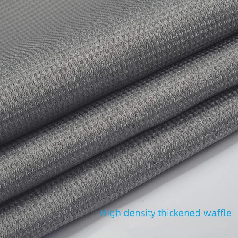 Waterproof Mildew-Resistant Waffle Shower Curtain, 240g