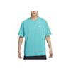 Sportswear Club Solid Color Breathable Small Logo Drop Shoulder Short Sleeve T-Shirt Men Tops Cactus-Green FV0376-345