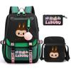 3Pcs/set Cute  Printed Backpack with Shoulder Bag Pencil Case Schoolbag Teenager Student Boy Girl Large Capacity Bookbag