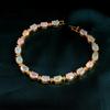 100% Natural Opal Bracelet Oval Gem Beautiful Silver Fine Jewelry for Women Anniversary,Wedding Parties Fashion Jewelry Gift