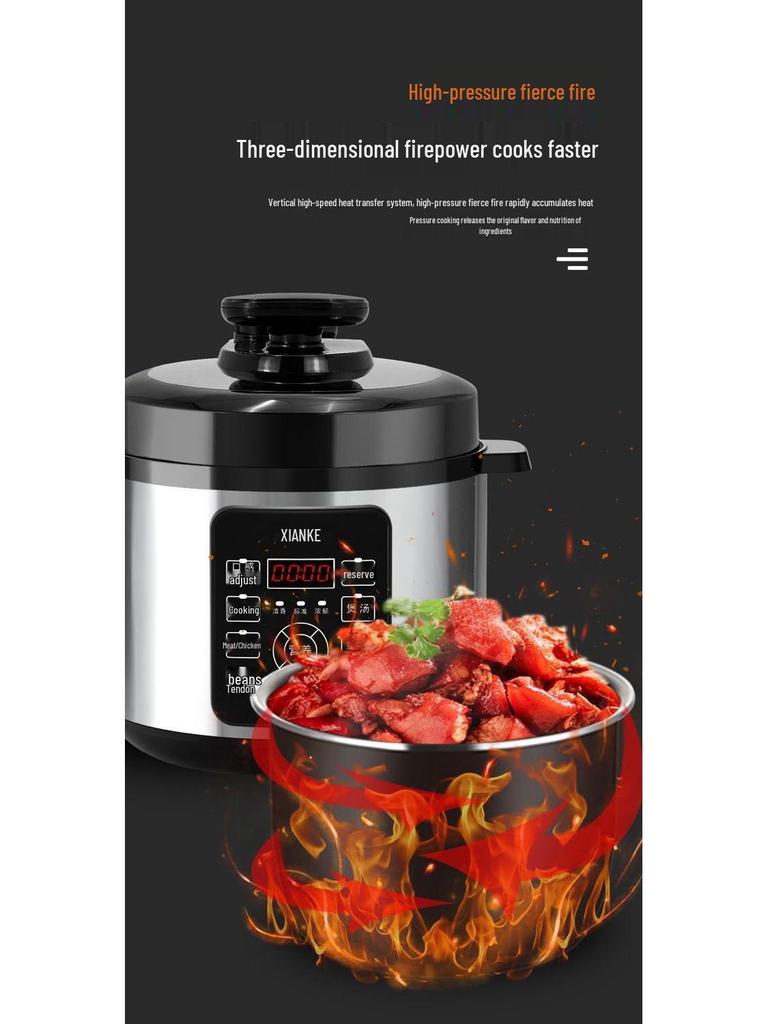 Multifunctional Electric Pressure Rice Cooker with Double Pot & Large Capacity [Manufacturer]