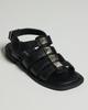 Flat Sandals 652602 36 Black Leather