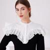 Elegant Shirt Detachable Collar for Womens Fake Collar Shawl Shoulder Wraps False Collar Female Lace Up Small Cape Shawl