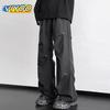 2024 Summer Oversized Casual Baggy Y2K Pants Men Wide Leg Cargo Pants Elastic Waist Harajuku Sweatpants Techwear Korean Clothes